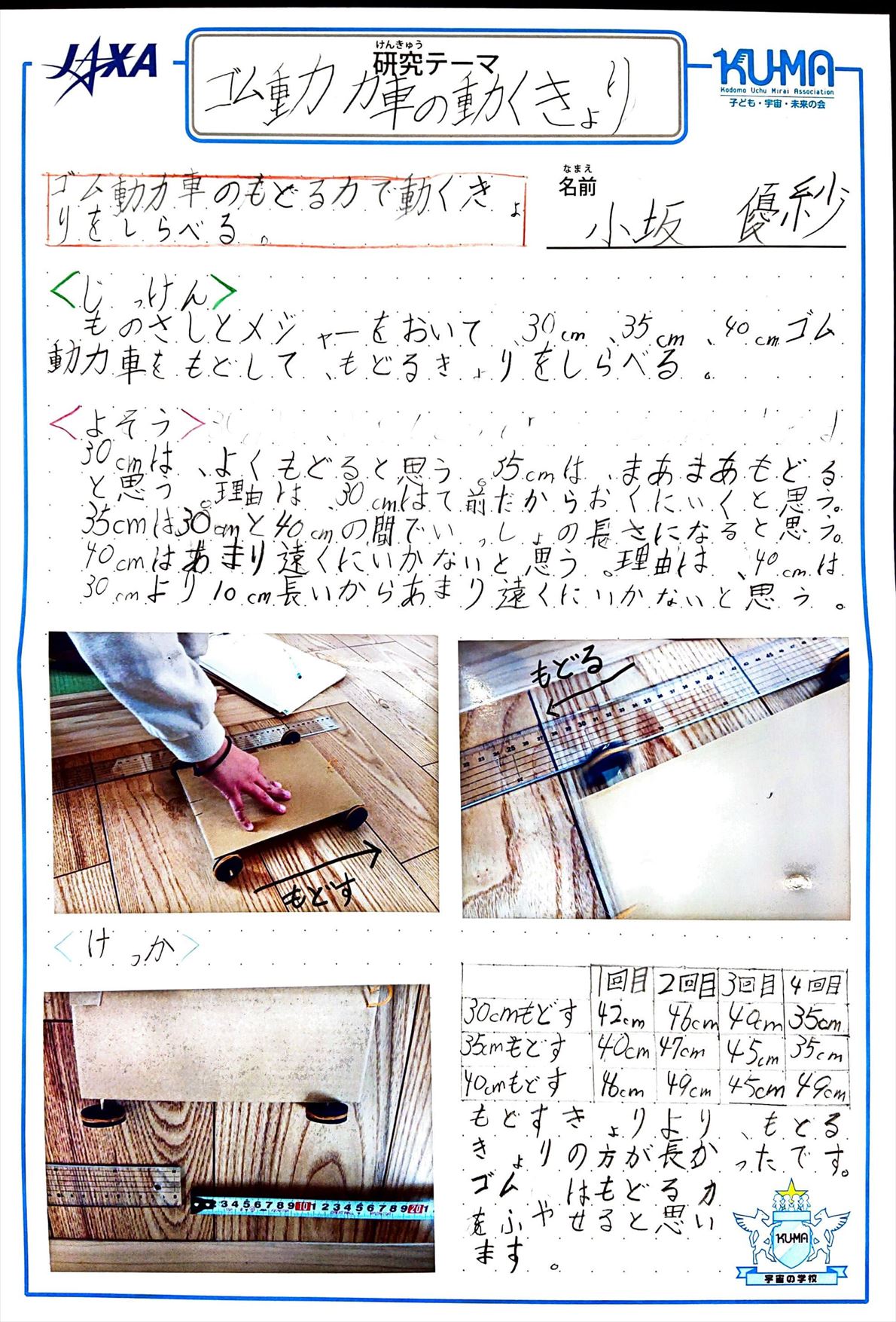 宇宙の学校 家庭学習レポート ishikawa03 04 Jpg